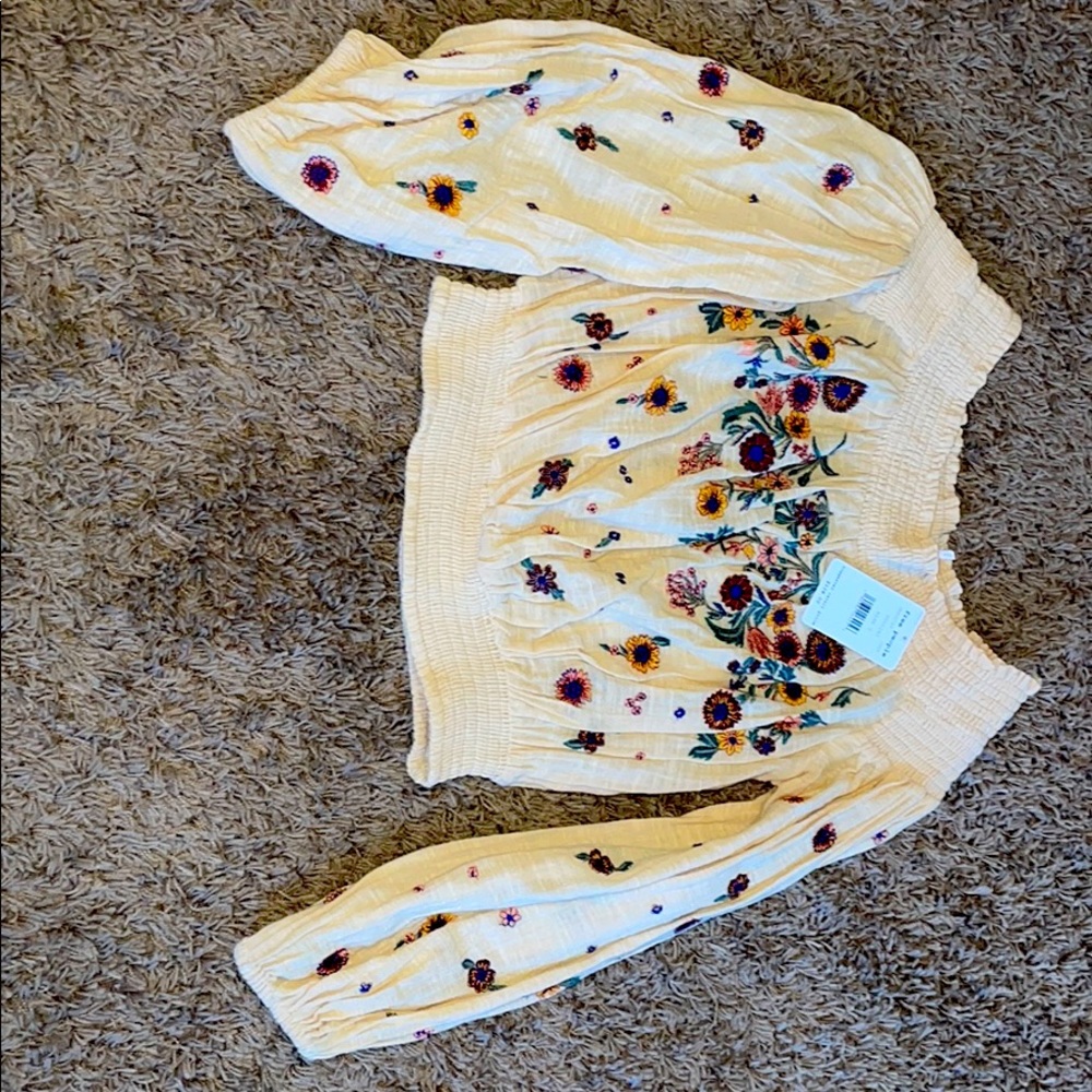 Free people embroidered top
